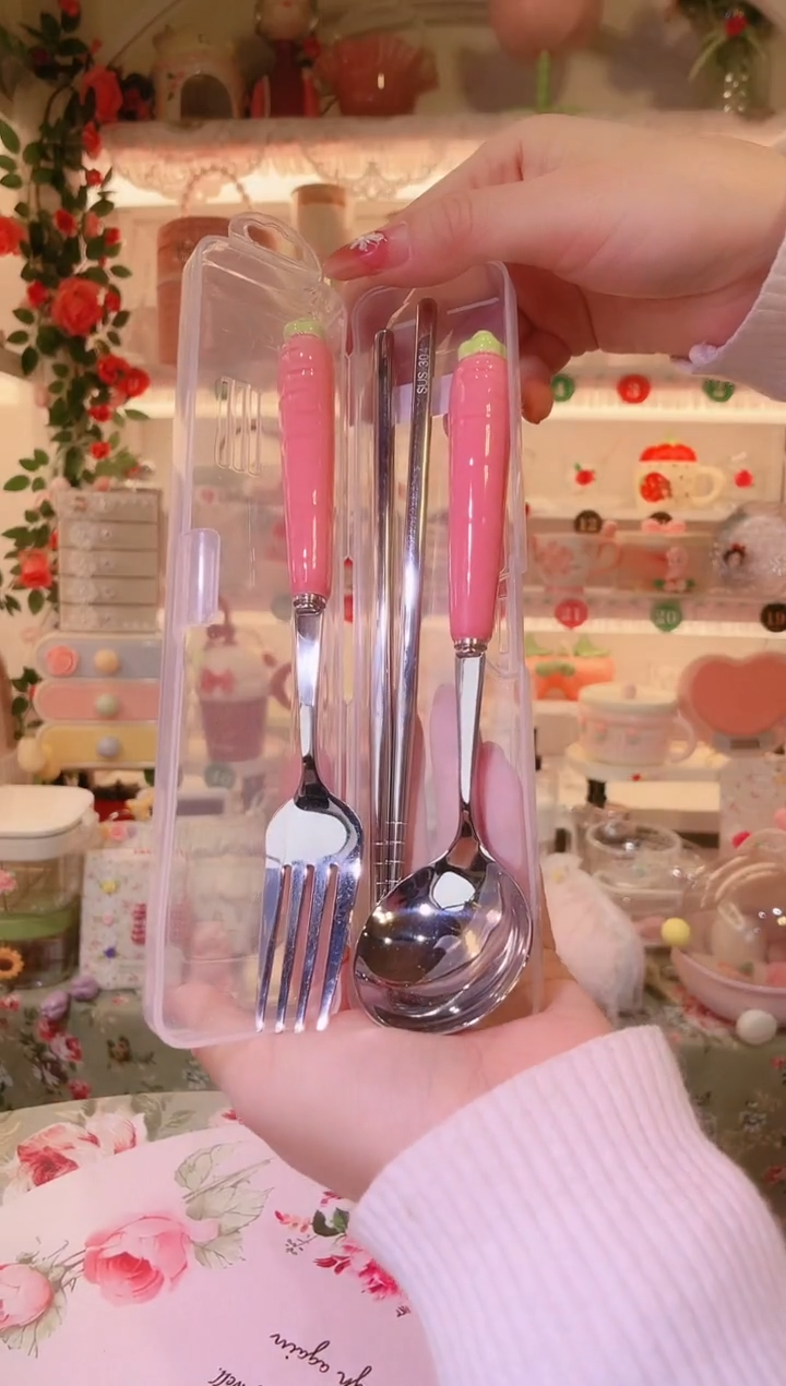 胡萝卜叉勺3件套——手工制作品质好！
