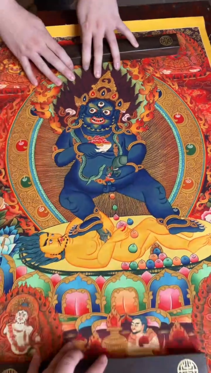 卷轴画手绘唐卡174