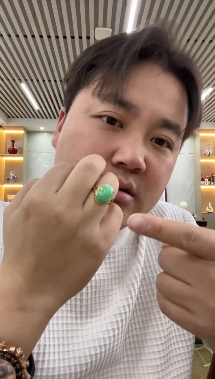 【闪购商品】翡翠戒指银S925镶嵌戒指