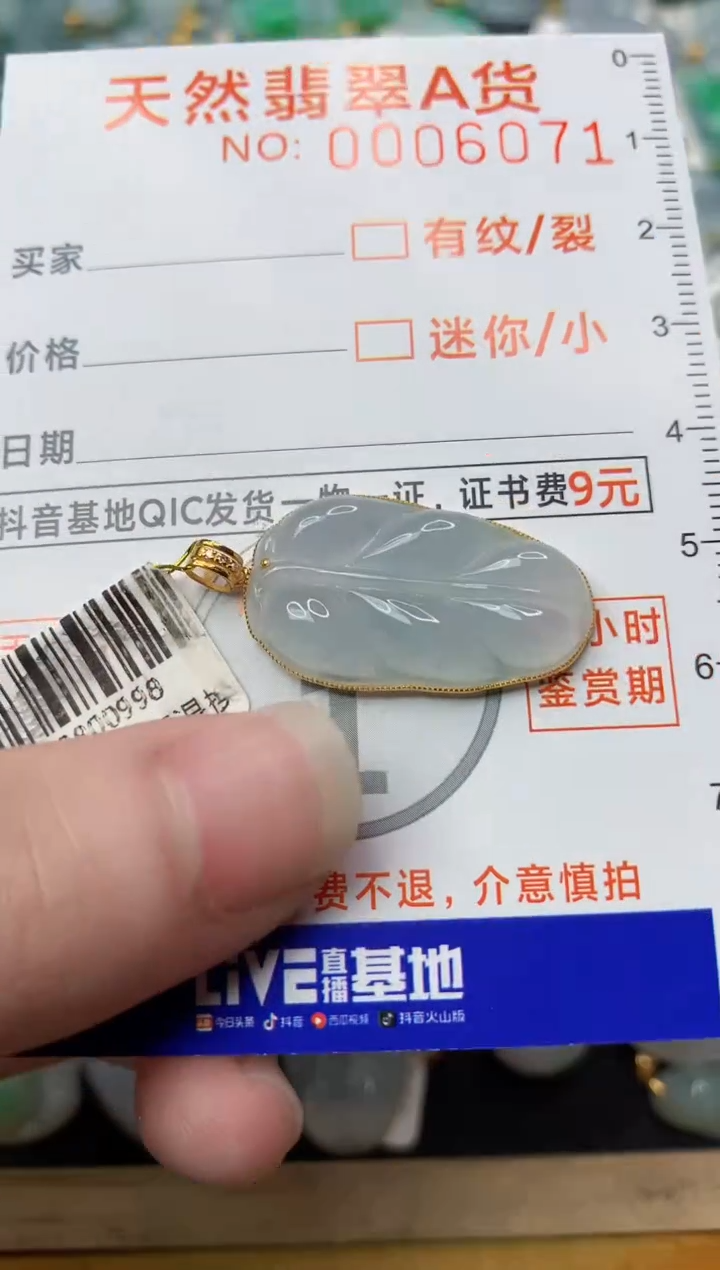 【闪购商品】翡翠颈饰18K金镶嵌102........