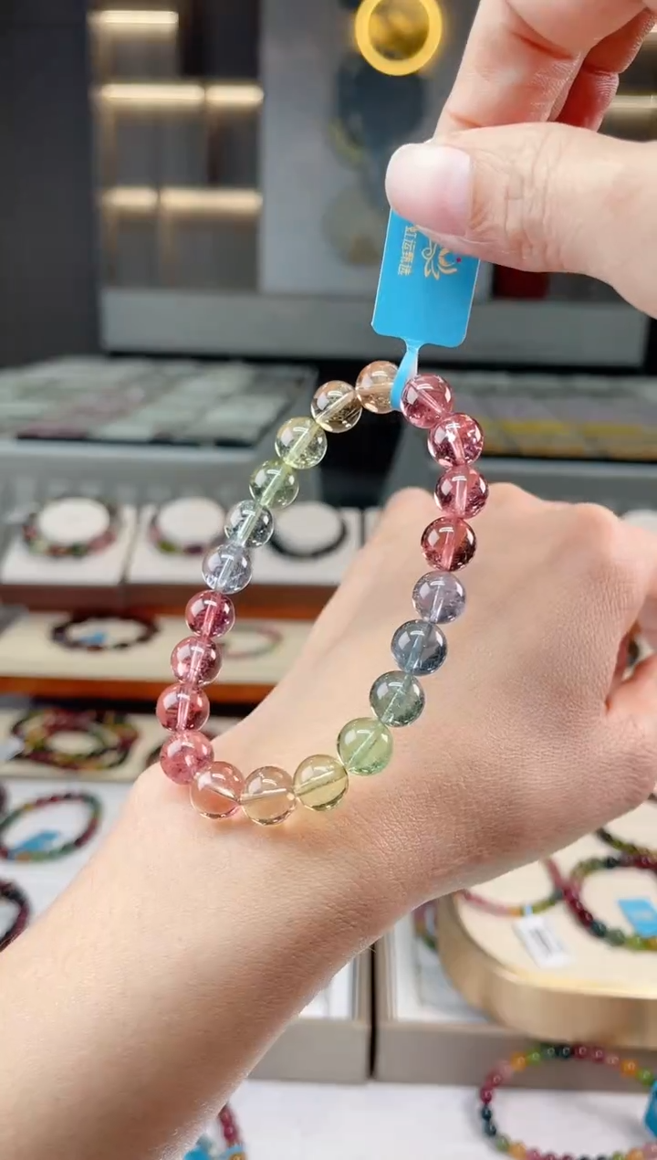 【闪购商品】碧玺单圈手串未镶嵌（多样性发一条）Q