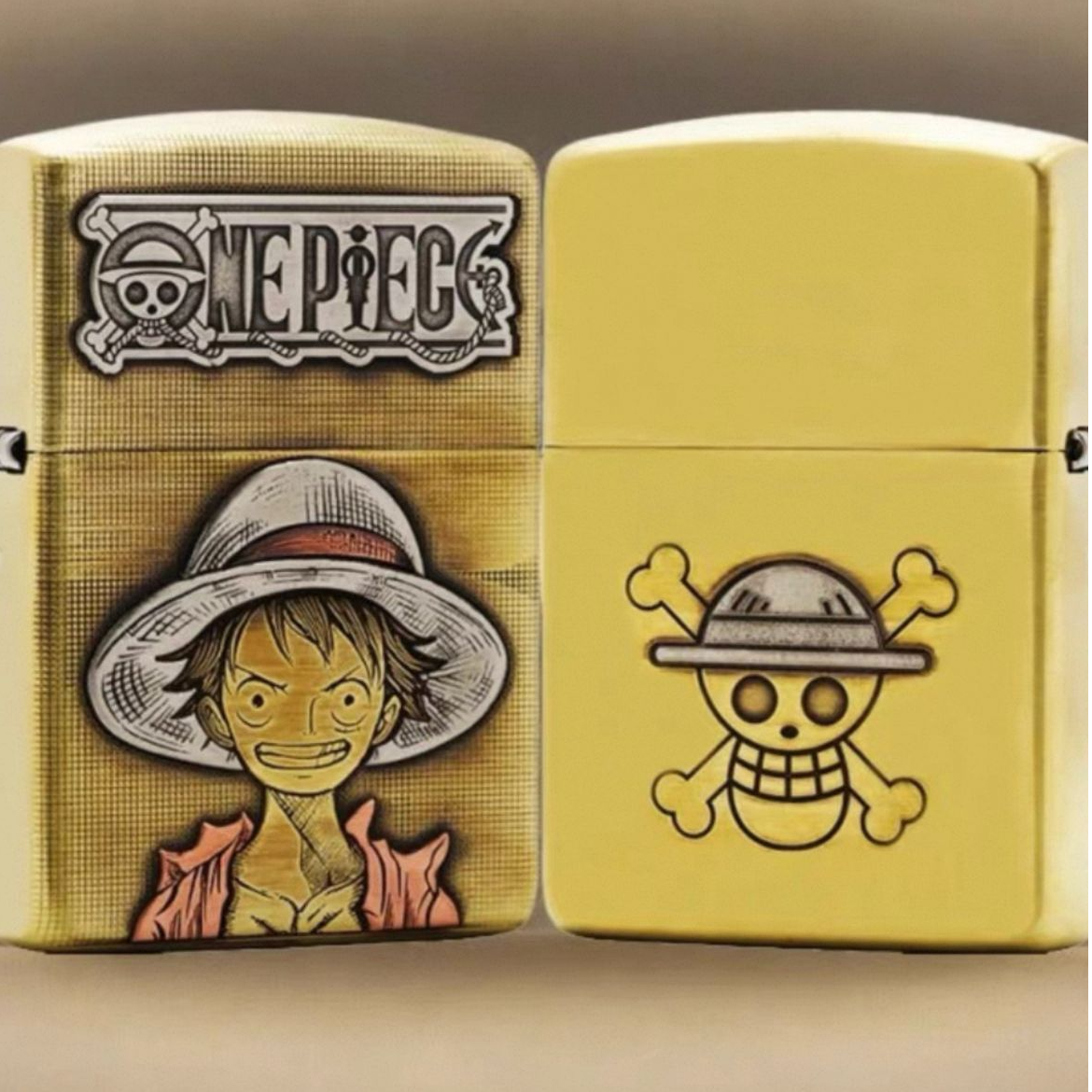 ZIPPO/之宝Zippo防风煤油打火机168海贼王路飞黄铜盔甲紫铜镶嵌SD