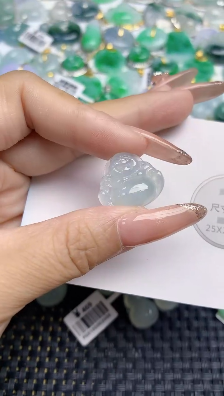 颈饰未镶嵌翡翠天然缅甸A货翡翠百元以上9元证书费自理