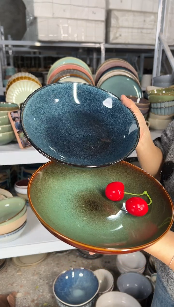 陶瓷外贸尾货瑕疵满20包邮X2深盘F3D/F6A