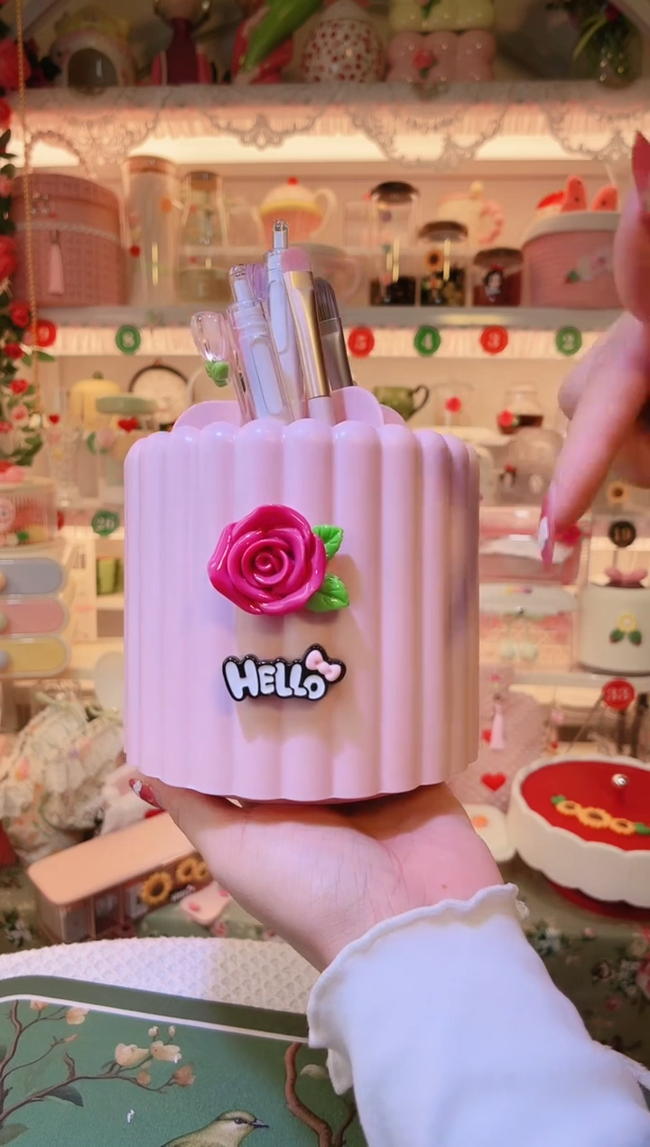 旋转笔筒——手工制作品质好！