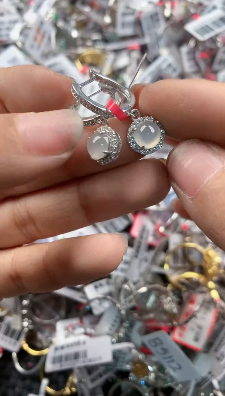 银S925镶嵌戒指翡翠14     4