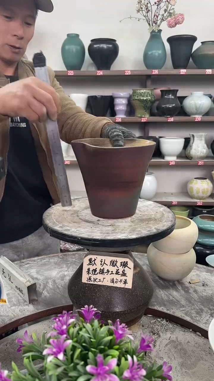 12-4-高17口17瑕-花盆