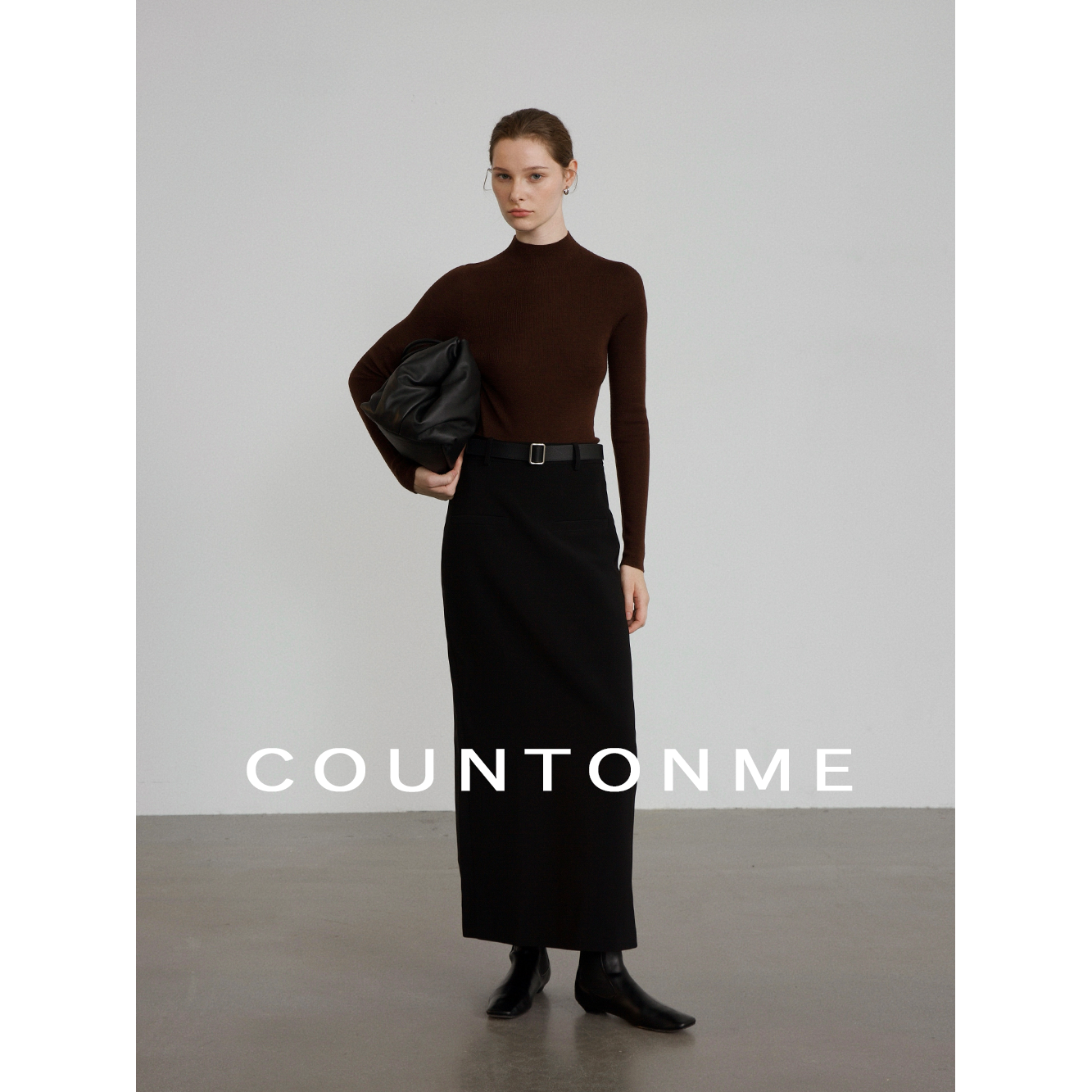 COUNTONME ROW风极简显瘦开叉半身裙