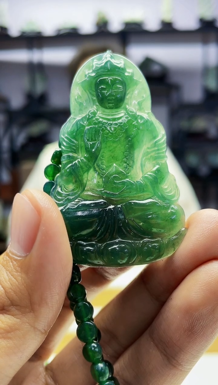 【闪购商品】定制翡翠未镶嵌毛货02210050多样性发其一