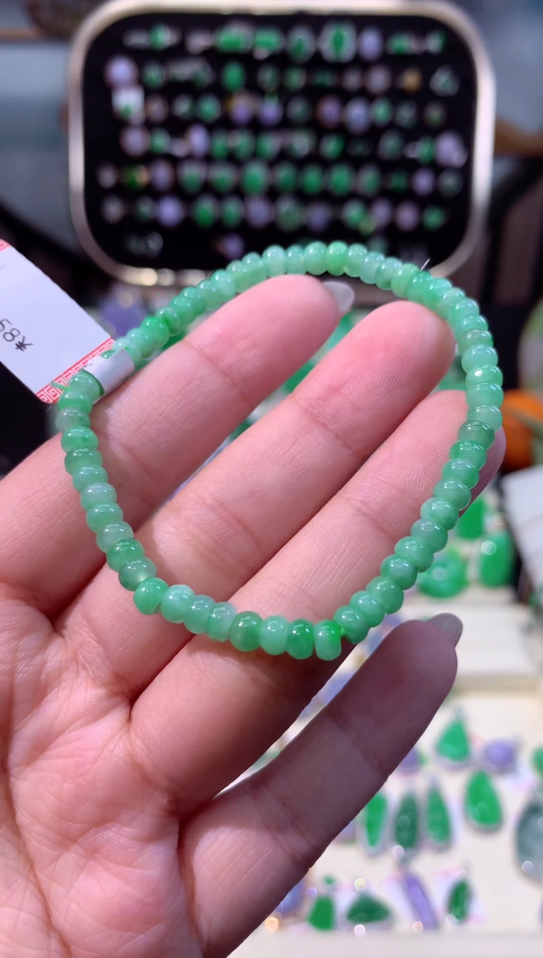 【闪购商品】翡翠手串未镶嵌缅甸天然A货翡翠