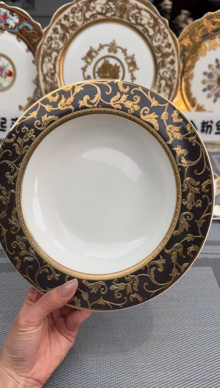 【闪购商品】瓷片8.5英寸草帽盘2个福利款