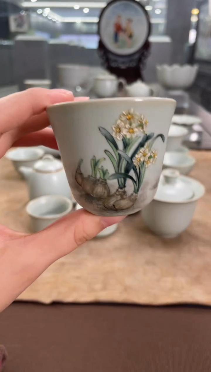 【闪购商品】周泽堂 花香杯 水仙花彩绘
