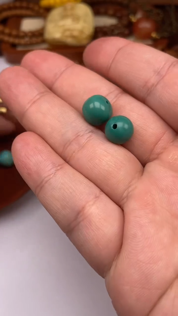 【闪购商品】绿松石圆珠未镶嵌松石圆珠