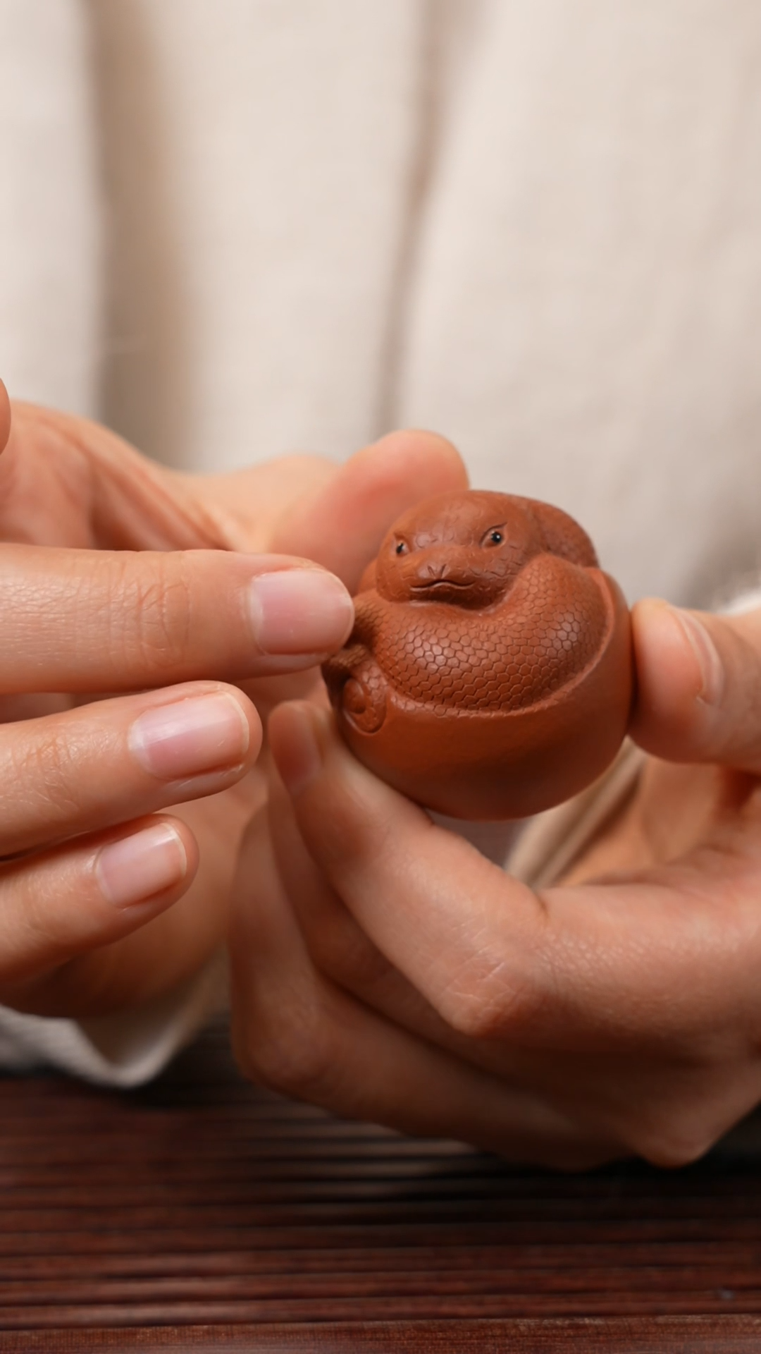 【闪购商品】紫砂茶宠如意灵蛇