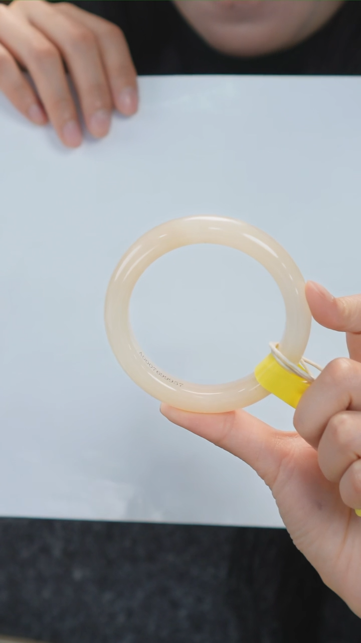 【闪购商品】和田玉手镯未镶嵌152【柚子来啦】和田玉拍一发一57