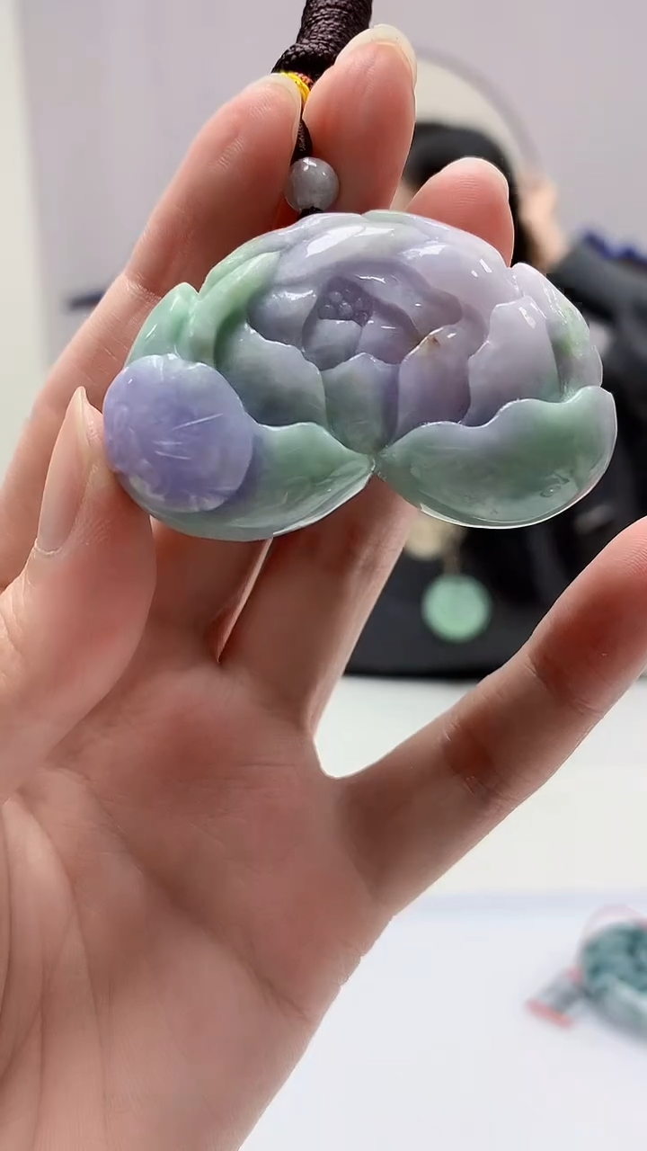 【闪购商品】定制翡翠未镶嵌4852zm-毛货挂件花牌89