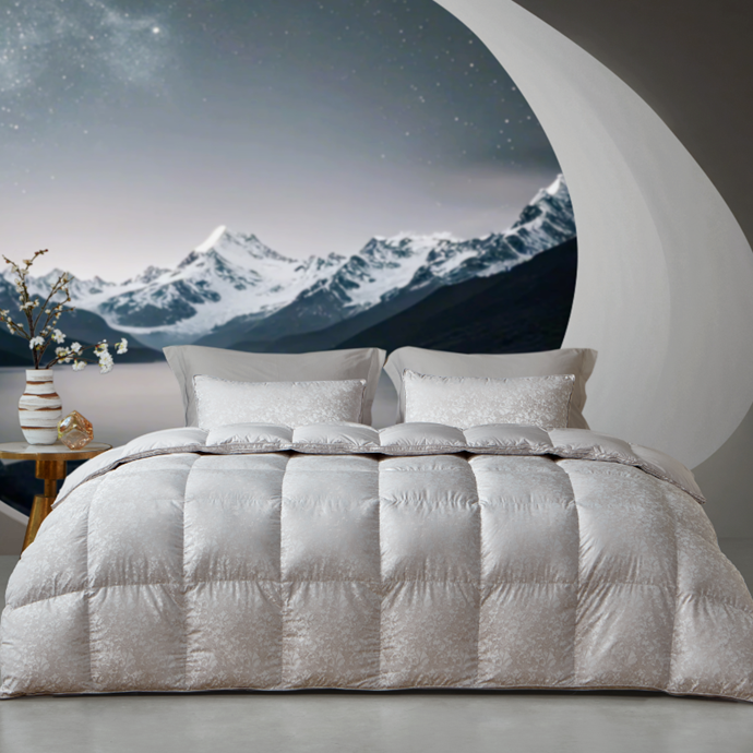 梦洁双6A波兰95%大朵白鹅绒被：登峰绒耀     登峰2.0 8848