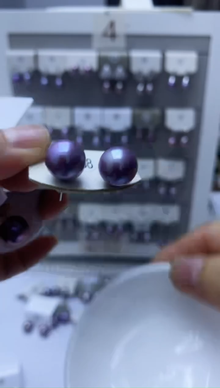 【闪购商品】淡水珍珠耳饰银S925镶嵌358