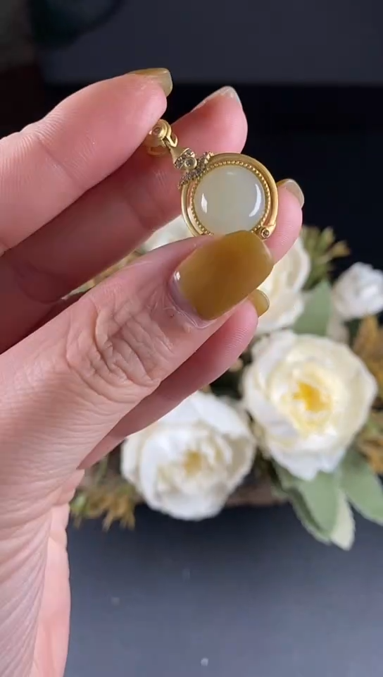 【闪购商品】和田玉银S925镶嵌颈饰0000000000000000