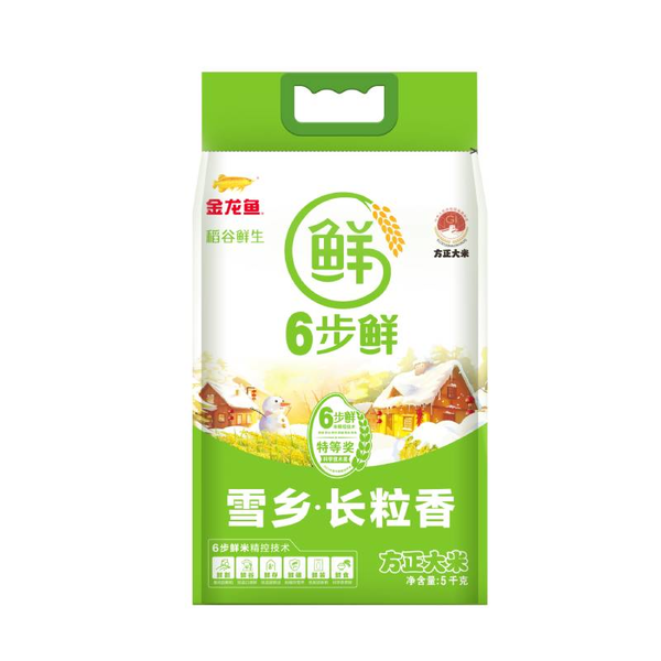 金龙鱼稻谷鲜生六步鲜雪乡长粒香 5kg
