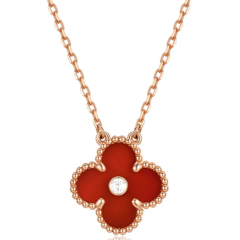 链子925银 《高定版本》【圣诞单花】项链