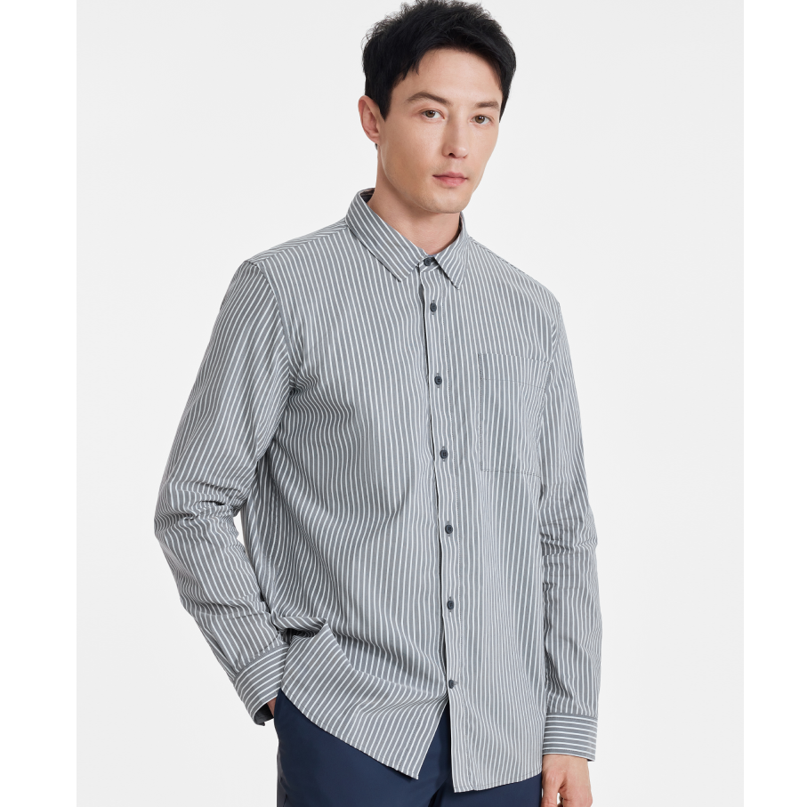 AIGLE艾高DFT速干排汗COOLMAX凉爽时尚休闲长袖衬衫AT81