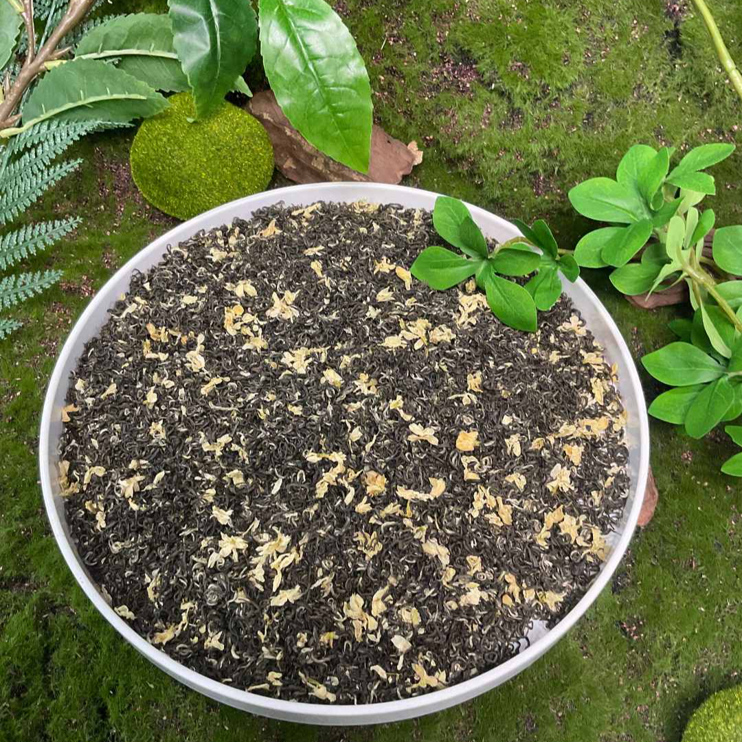 25年新5#茉莉花茶卷花四川雅安飘A雪公主蒙顶高山云雾产地直批发