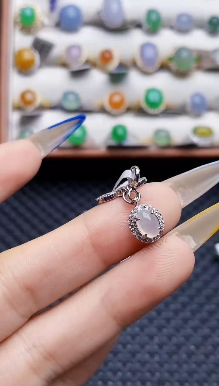 银S925镶嵌戒指翡翠1158