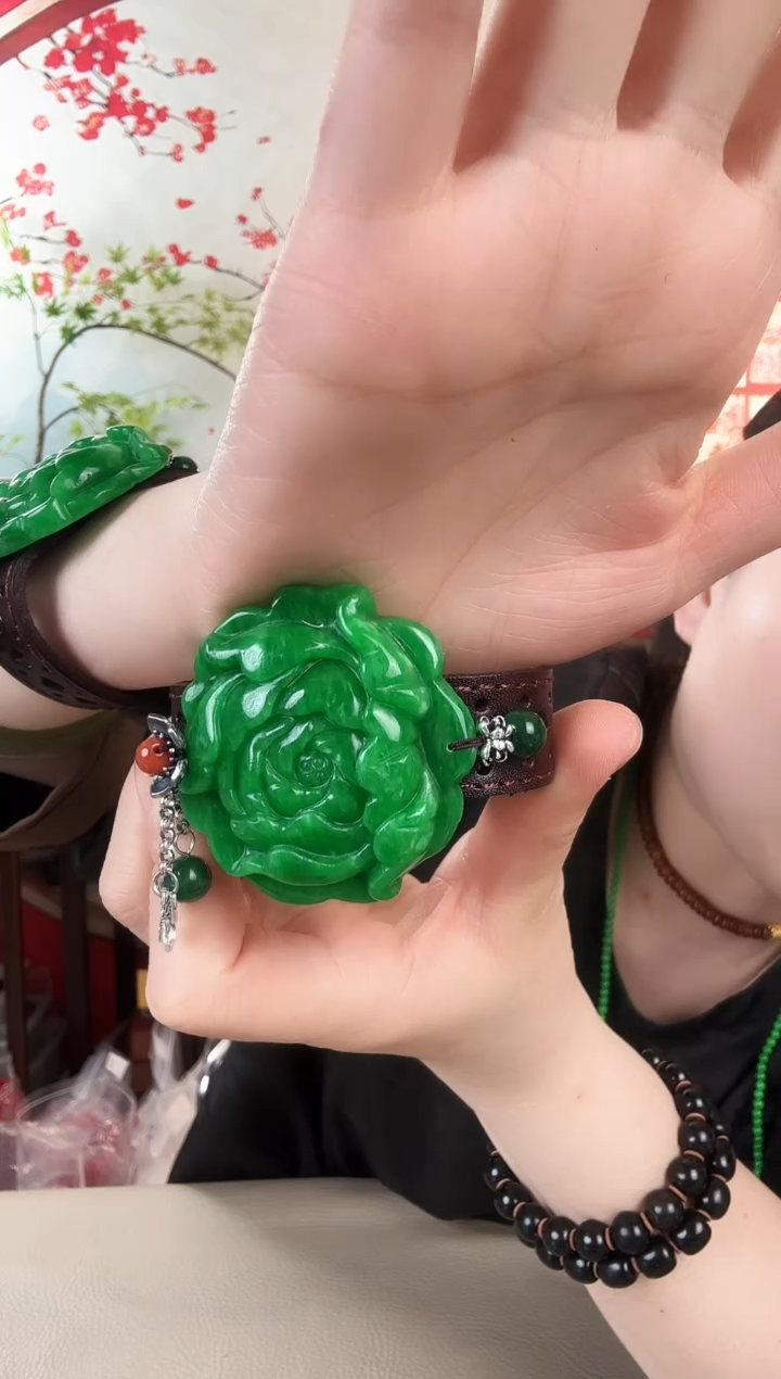 喆聖推荐款花开富贵手牌