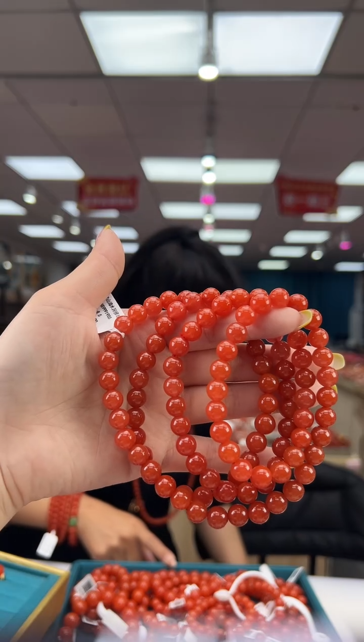 南红玛瑙珠串未镶嵌多样发其一/HS9991905