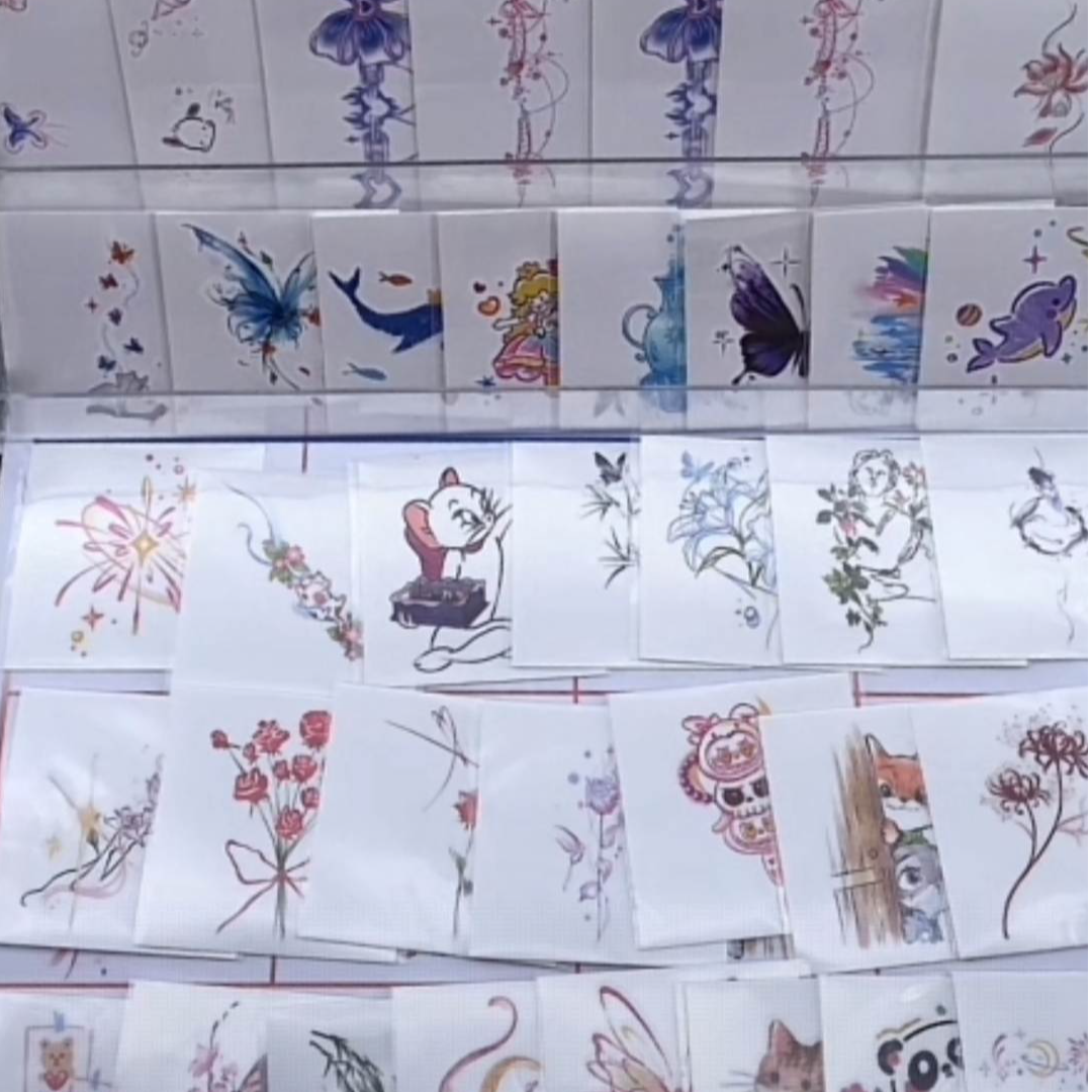 A07彩色纹身贴套装30张