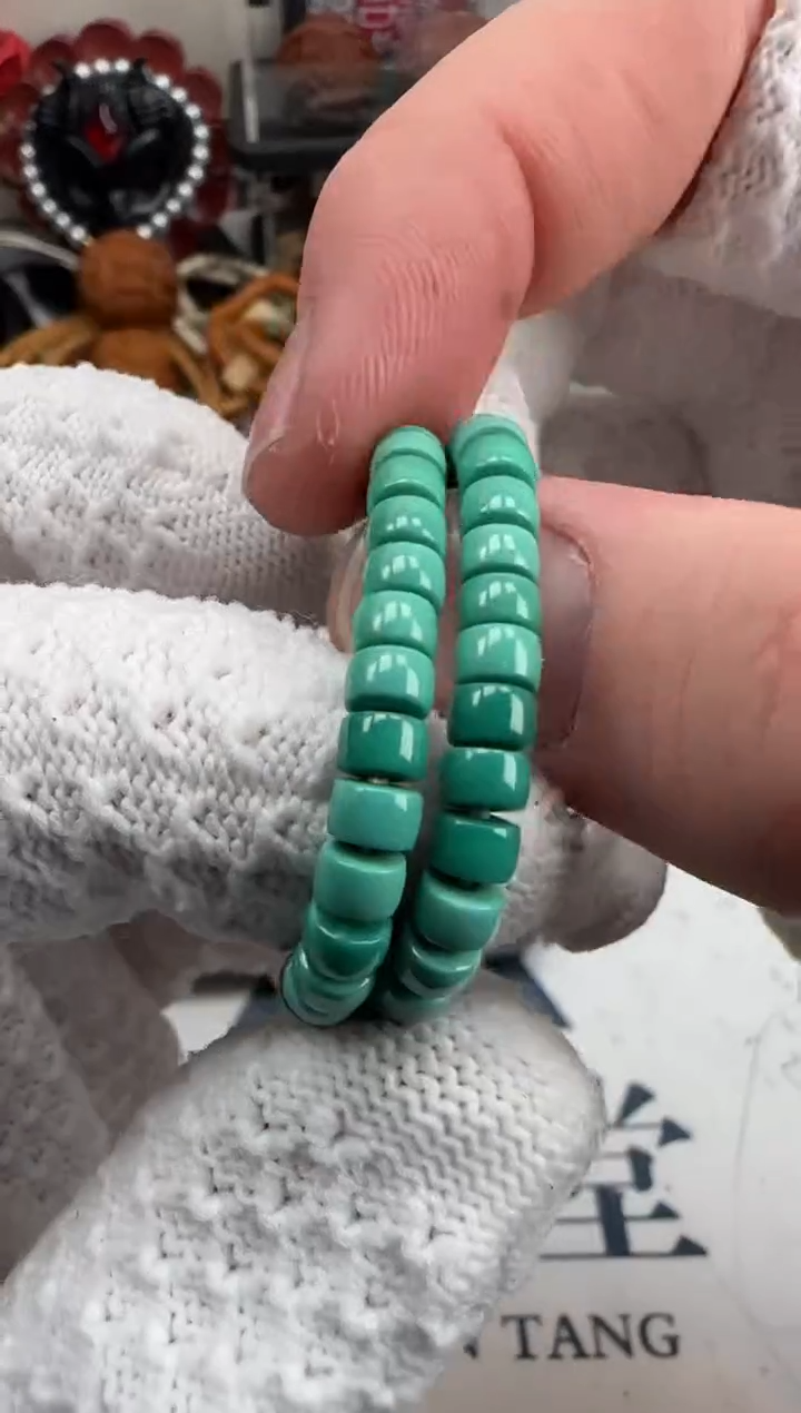 未镶嵌绿松石手串松石单圈