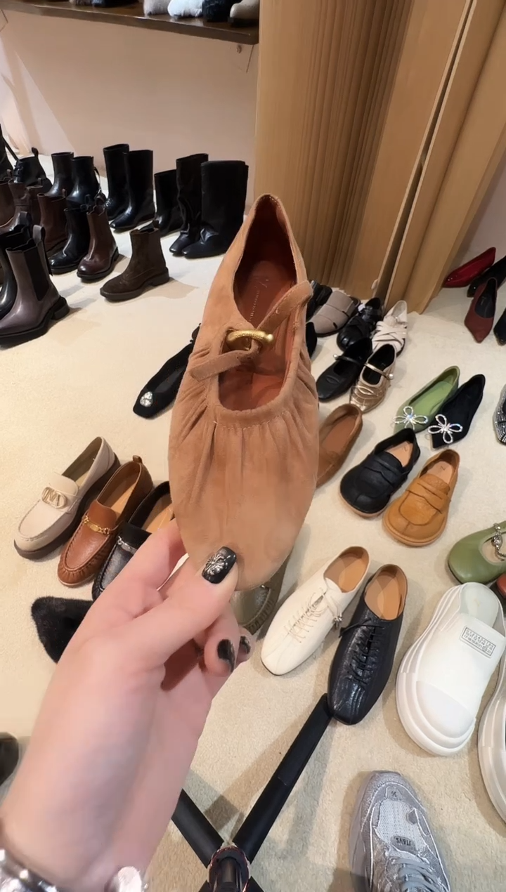 鱼嘴鞋2419-6焦糖色37码