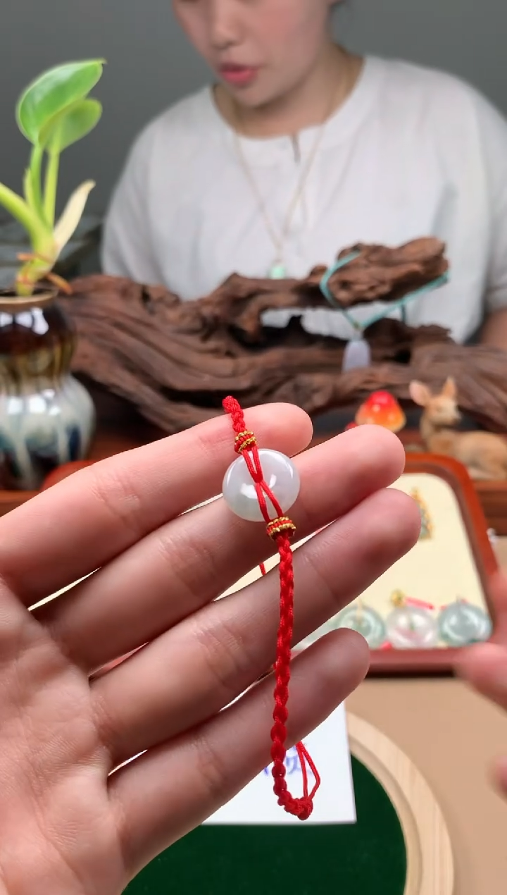 未镶嵌手链翡翠平安扣