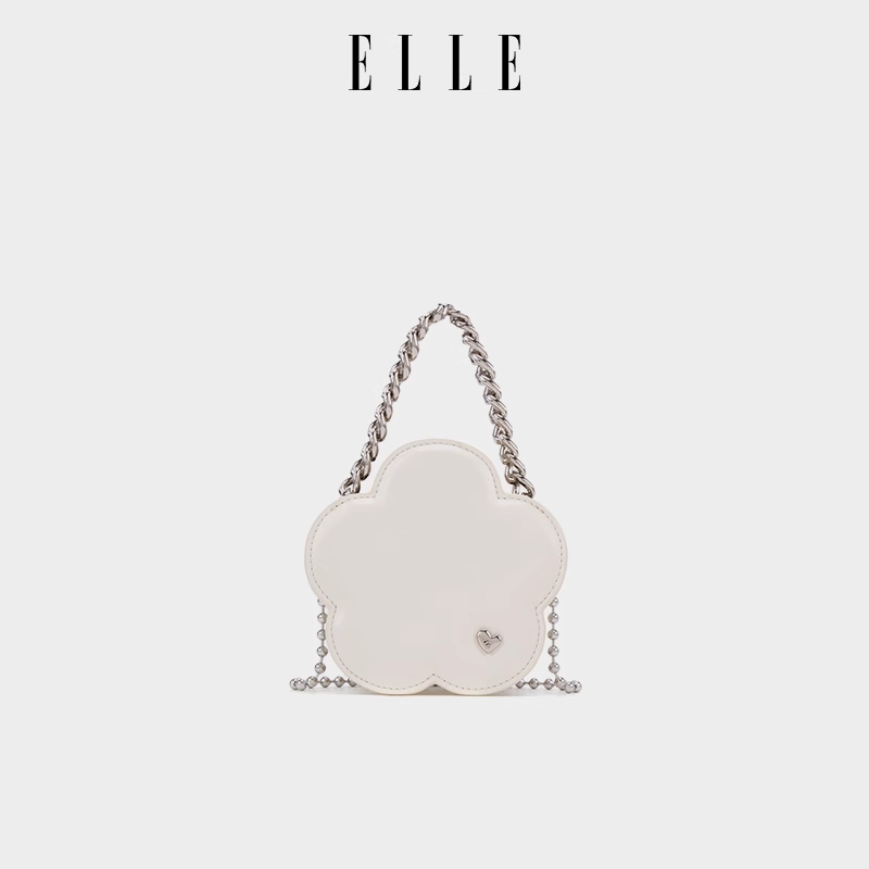 ELLE新款【落日收藏家】欧若风百搭链条单肩包女士潮流斜挎包25126