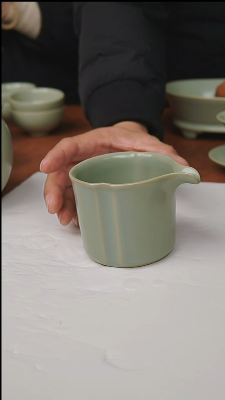 杯子瓷富山严选汝瓷，