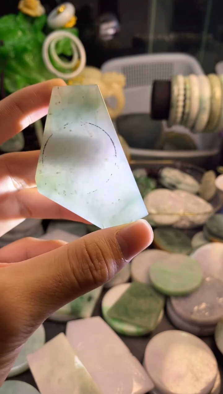 未镶嵌定制翡翠A货翡翠包工平安扣