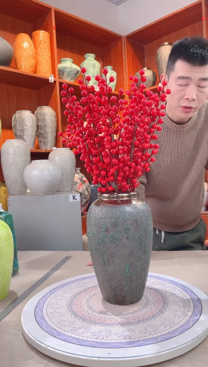 【闪购商品】瓶青铜中号 陶瓷花瓶 无花 