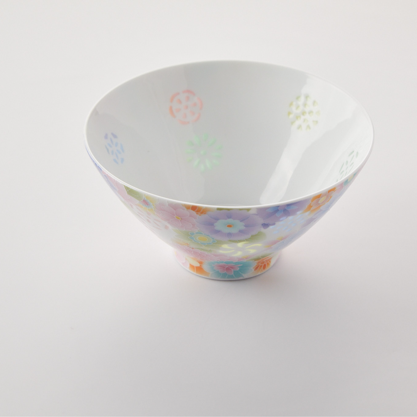 七彩玲珑5英寸万花饭碗