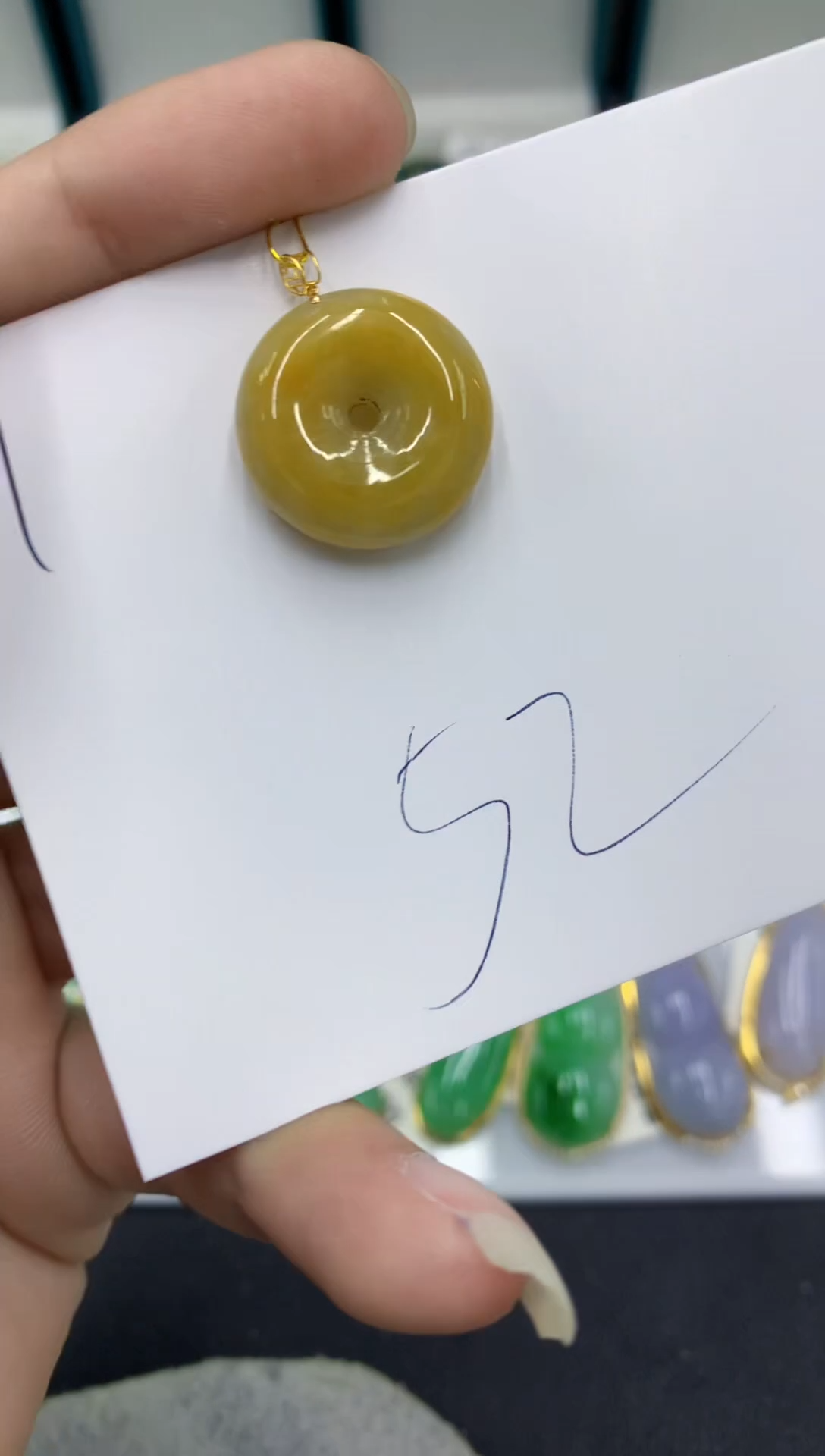 【闪购商品】翡翠颈饰18K金镶嵌翡翠