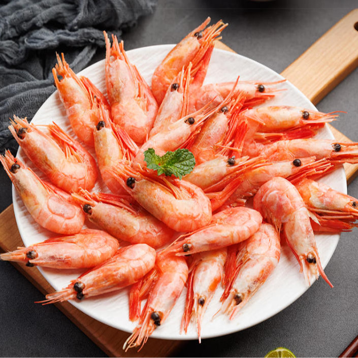 【专属福利】北极虾野生冰虾即食熟冻北极熊元宝虾净重3斤