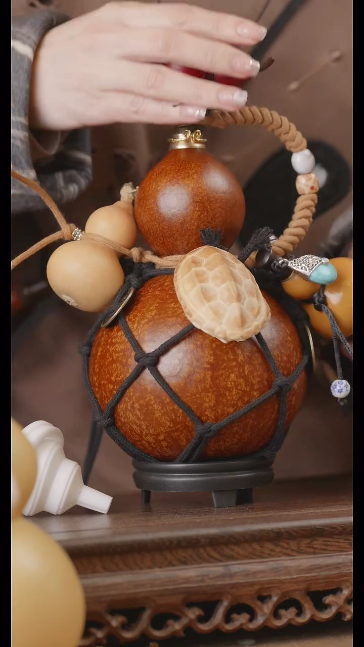 【闪购商品】321号精品天然大漆工艺防渗内胆酒葫芦~