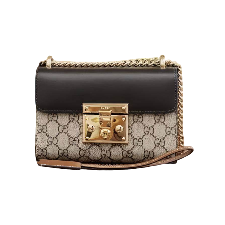 99新 GUCCI/古驰 【达播专属】Padlock月光宝盒老花盒子包