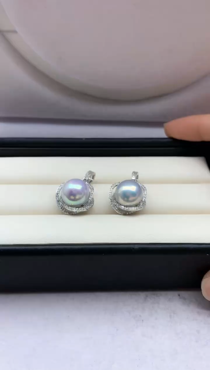 【闪购商品】淡水珍珠吊坠(不含链)银S925镶嵌多样性发其一非无暇