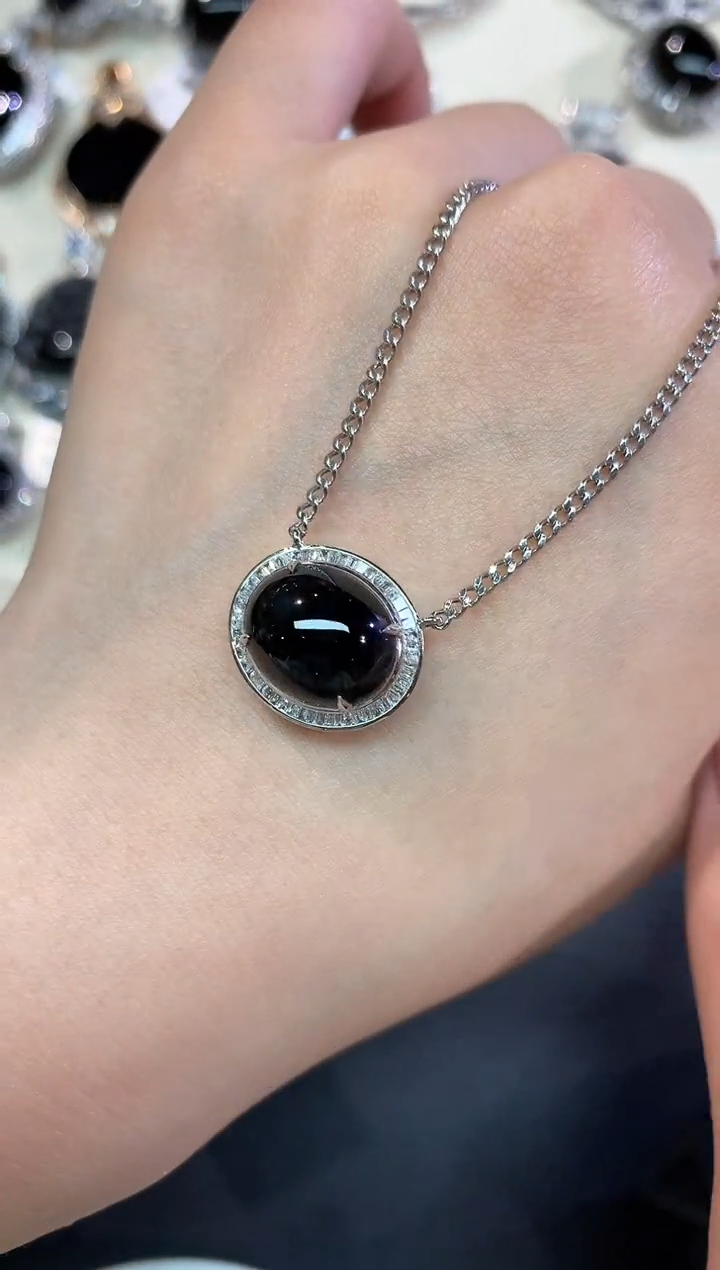 【闪购商品】翡翠套链18K金镶嵌A388|9800