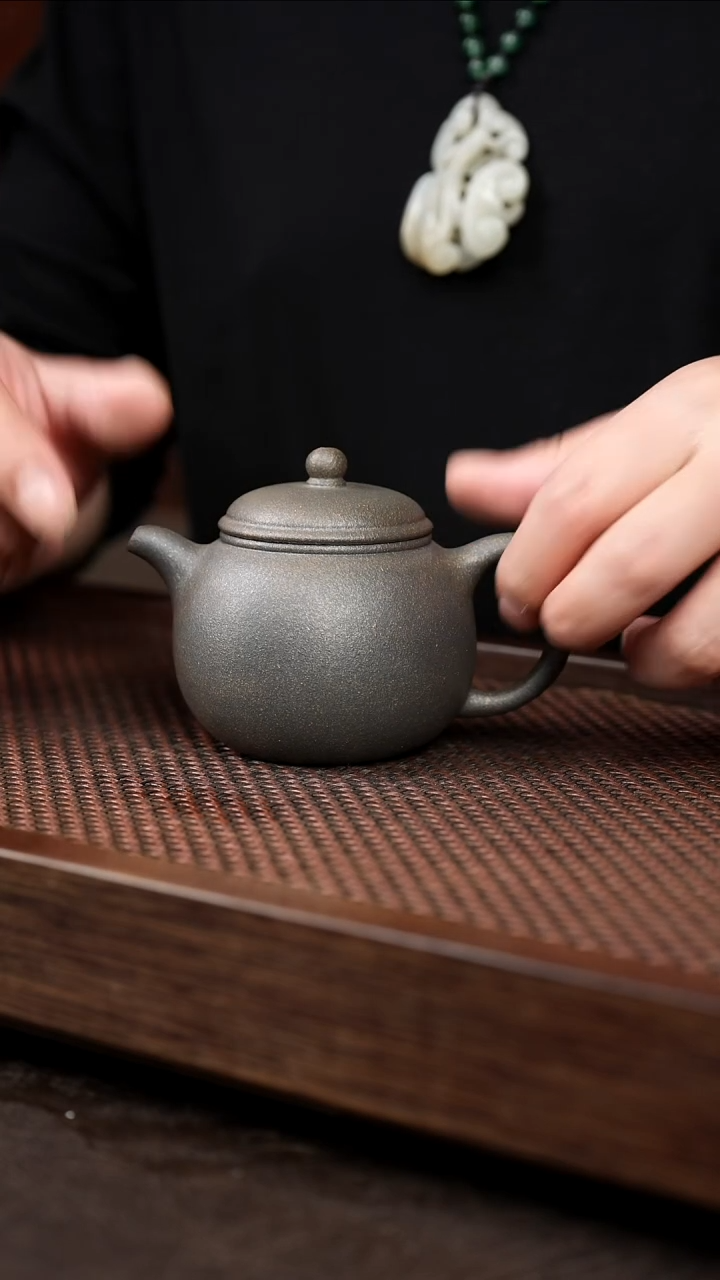 茶壶紫砂还原烧大刨樽