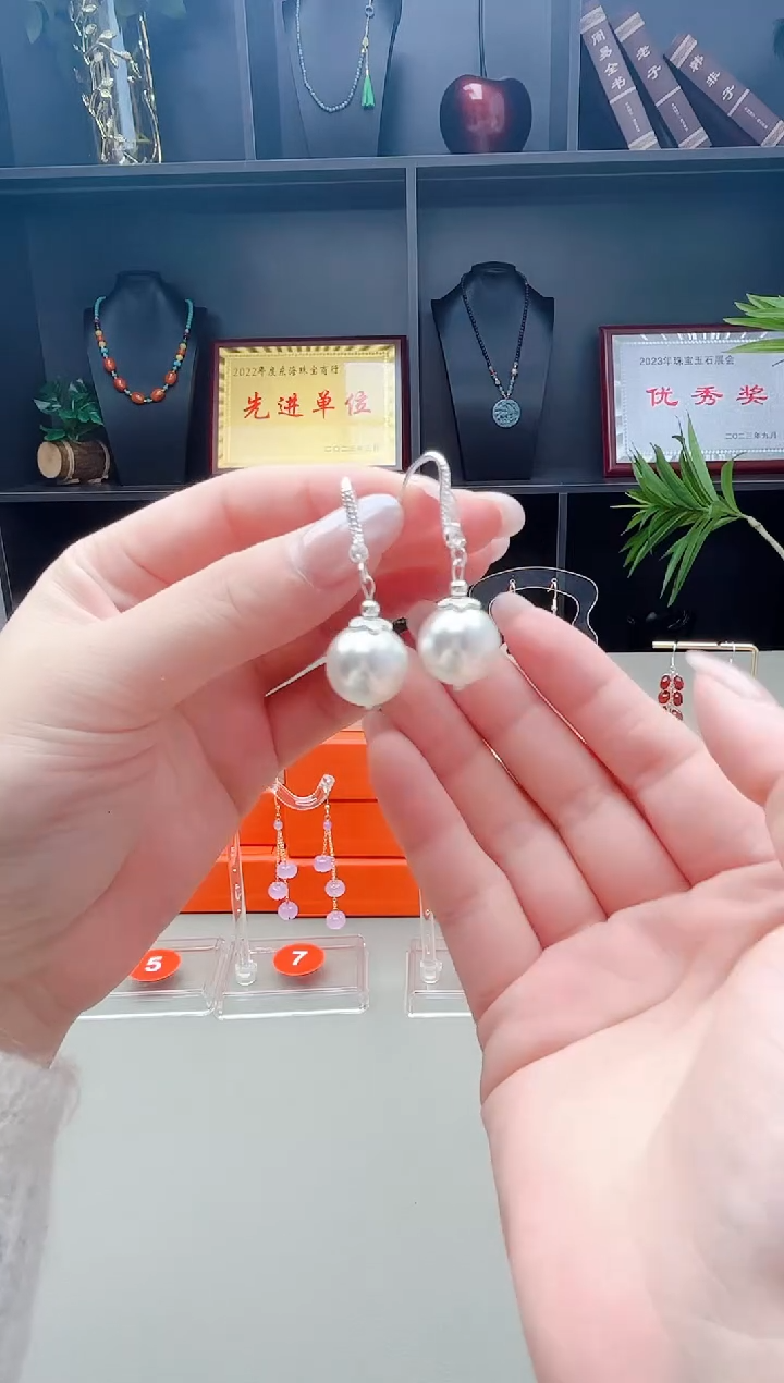 耳饰拼合珍珠（马贝珠）未镶嵌239