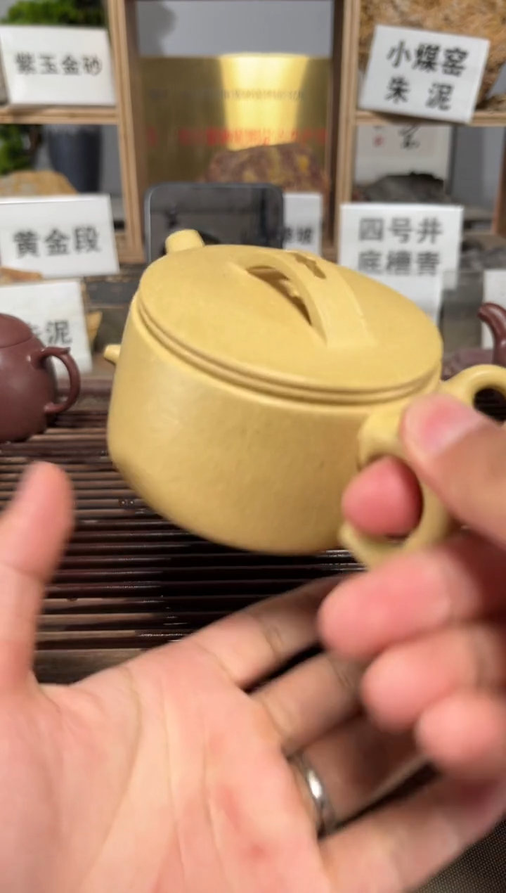 紫砂茶壶微瑕全手本绿汉瓦