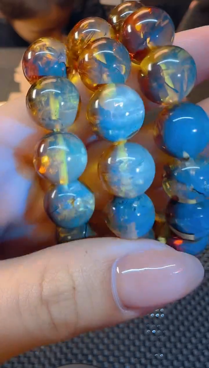 【闪购商品】琥珀裸石未镶嵌项链