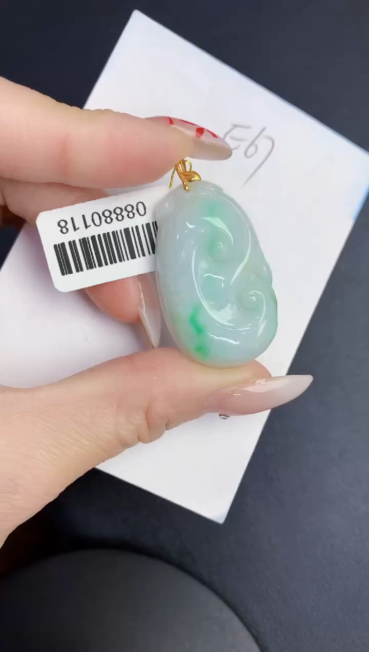 【闪购商品】翡翠颈饰18K金镶嵌0000000000